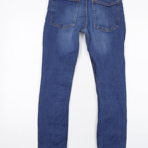 NEXT Boys Blue Cotton Skinny Jeans Size 12 Years L29 in Regular Zip