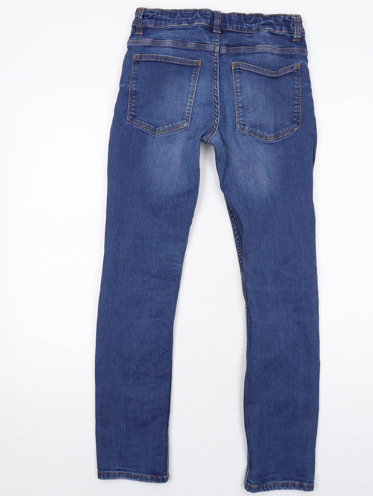 NEXT Boys Blue Cotton Skinny Jeans Size 12 Years L29 in Regular Zip