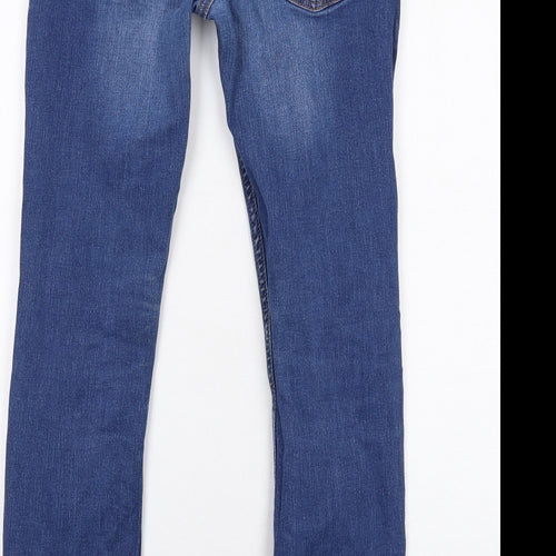 NEXT Boys Blue Cotton Skinny Jeans Size 12 Years L29 in Regular Zip