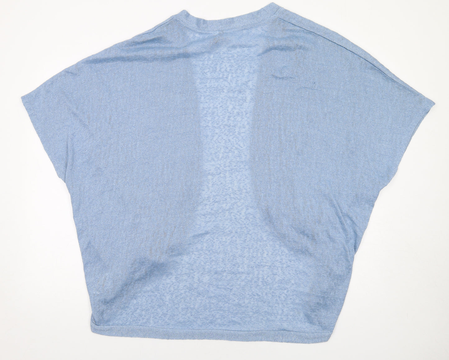 H&M Womens Blue V-Neck Polyester Cardigan Jumper Size M
