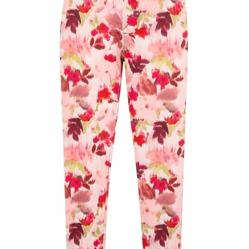 NEXT Girls Multicoloured Floral Polyester Pedal Pusher Trousers Size 13 Years L28 in Regular Pullover