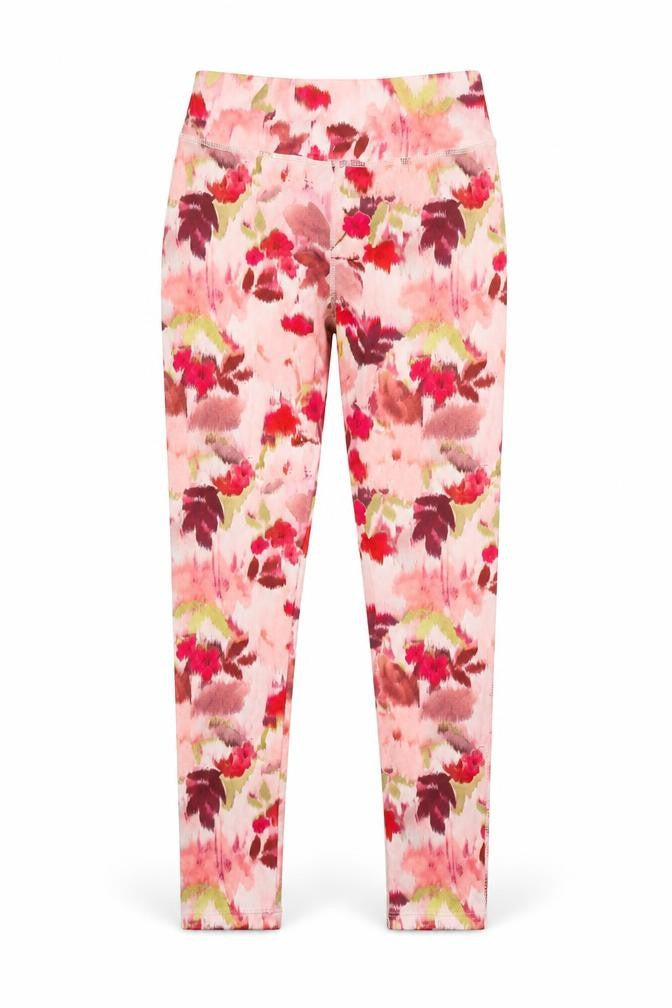 NEXT Girls Multicoloured Floral Polyester Pedal Pusher Trousers Size 13 Years L28 in Regular Pullover