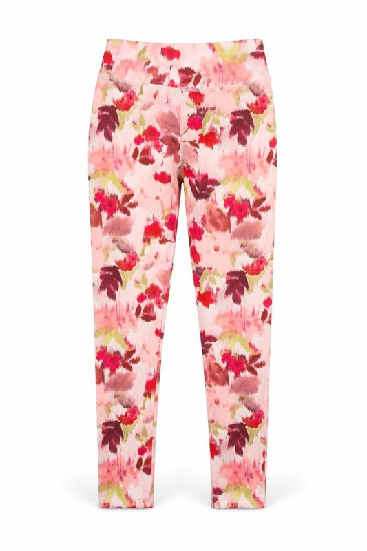 NEXT Girls Multicoloured Floral Polyester Pedal Pusher Trousers Size 13 Years L28 in Regular Pullover
