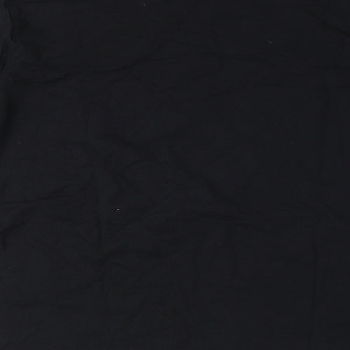 NEXT Mens Black Cotton T-Shirt Size M Round Neck
