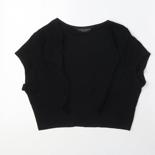 Dorothy Perkins Womens Black V-Neck Viscose Cardigan Jumper Size 14