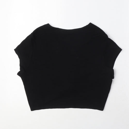 Dorothy Perkins Womens Black V-Neck Viscose Cardigan Jumper Size 14