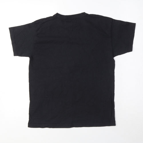 Fortnite Boys Black 100% Cotton Basic T-Shirt Size L Round Neck Pullover