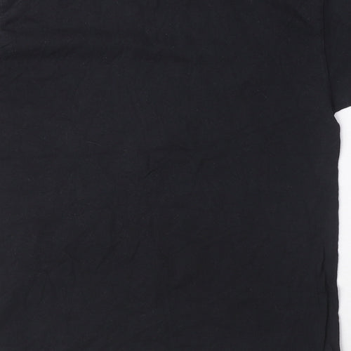 Fortnite Boys Black 100% Cotton Basic T-Shirt Size L Round Neck Pullover