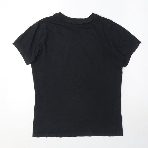 Nike Boys Black 100% Cotton Basic T-Shirt Size L Round Neck Pullover - Nike Air