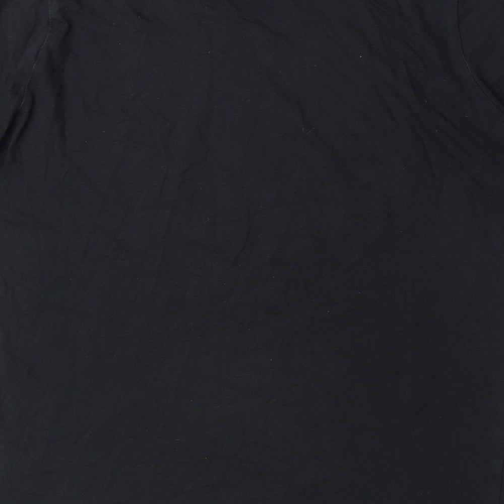 Nike Boys Black 100% Cotton Basic T-Shirt Size L Round Neck Pullover - Nike Air