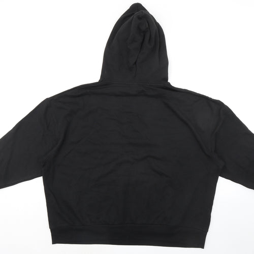 ASOS Curve Womens Black Cotton Pullover Hoodie Size 20