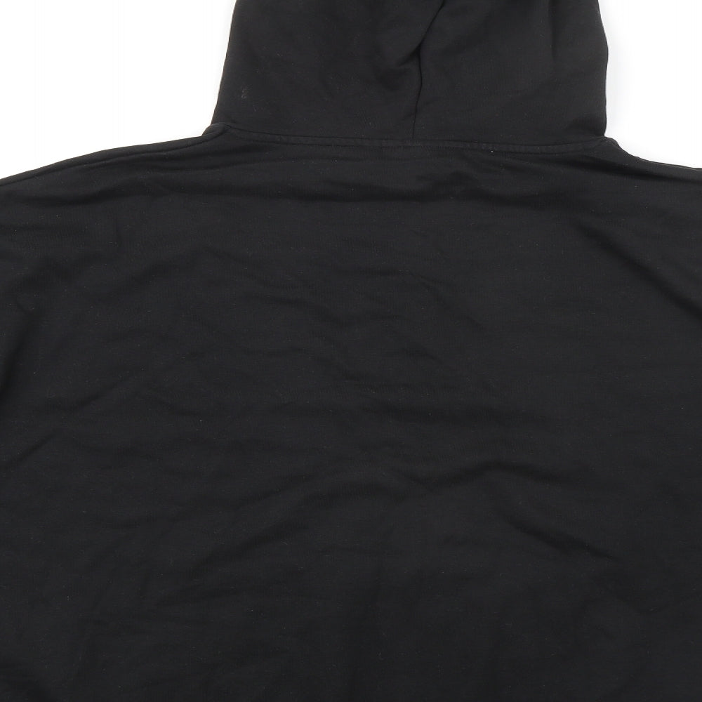 ASOS Curve Womens Black Cotton Pullover Hoodie Size 20
