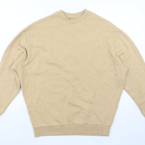 ASOS Womens Beige Cotton Pullover Sweatshirt Size S Pullover