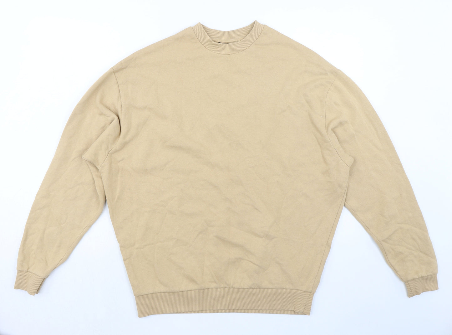 ASOS Womens Beige Cotton Pullover Sweatshirt Size S Pullover