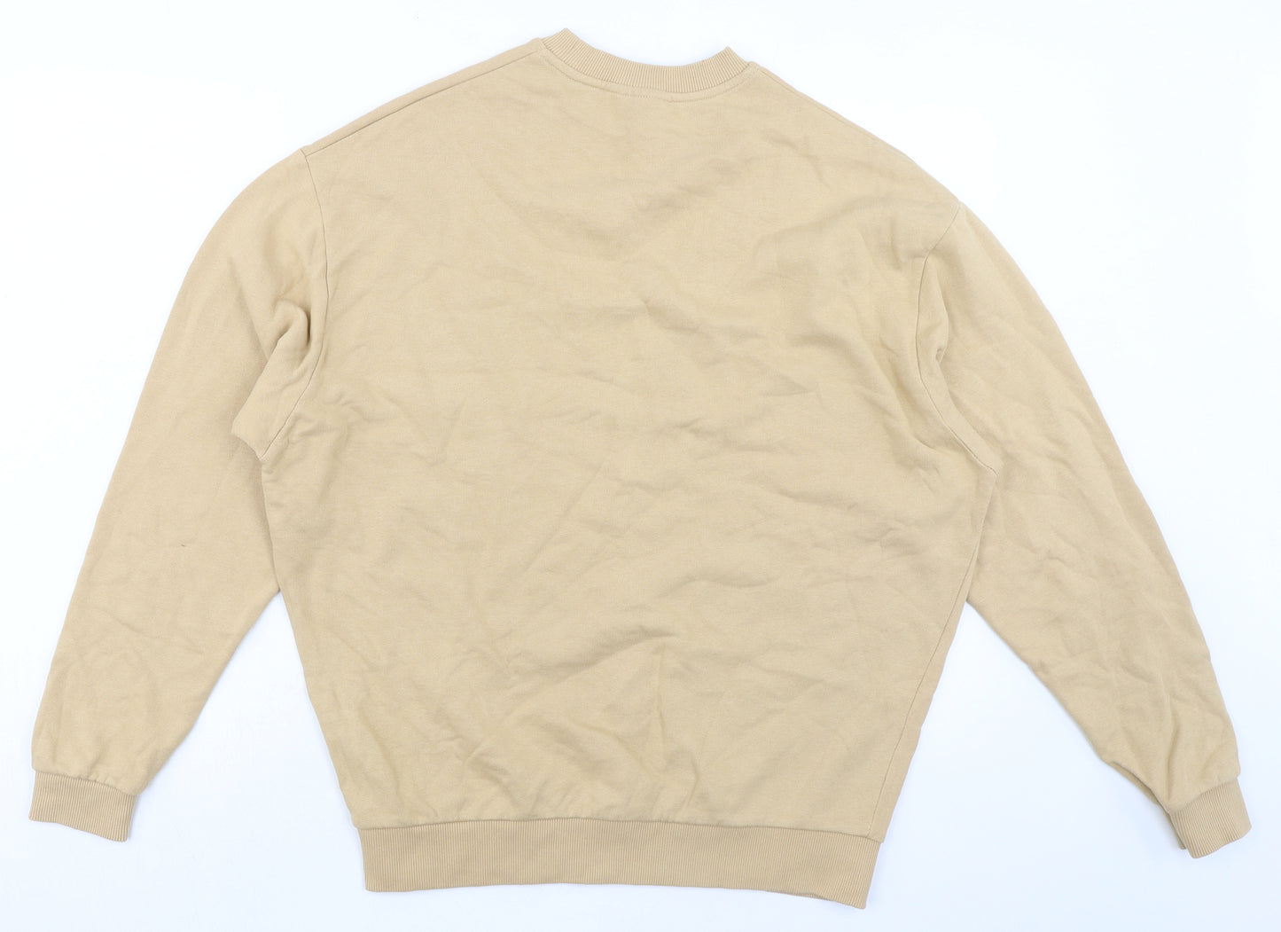 ASOS Womens Beige Cotton Pullover Sweatshirt Size S Pullover