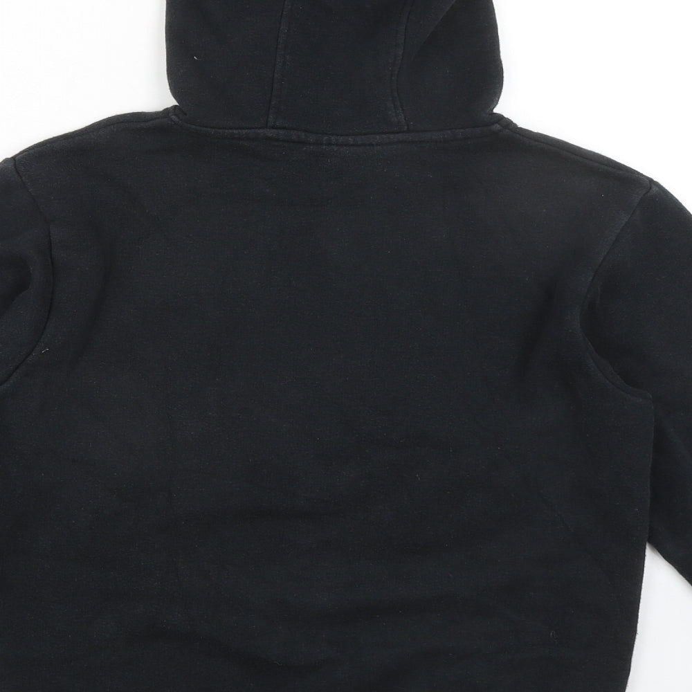 Champion Girls Black Cotton Pullover Hoodie Size 11-12 Years Pullover