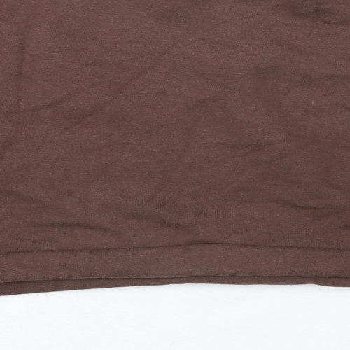 Zara Womens Brown Cotton Pullover Sweatshirt Size M Pullover
