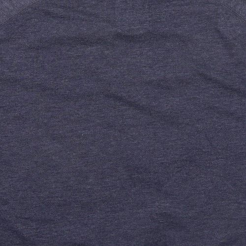 Triblend Sweats Mens Blue Cotton Pullover Sweatshirt Size M