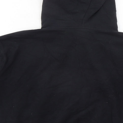 French Connection Womens Black Cotton Full Zip Hoodie Size S Zip - fcuk