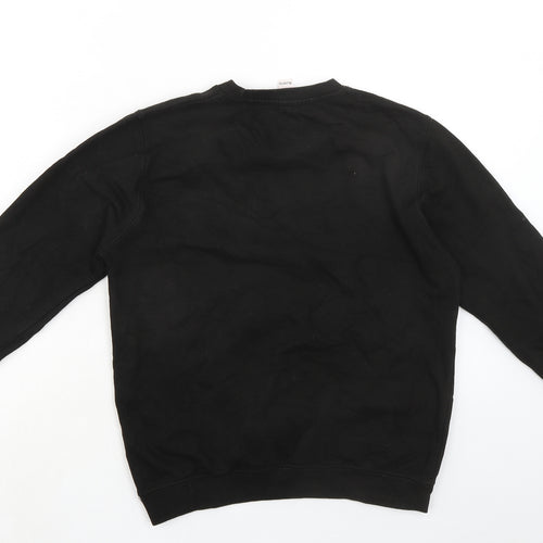 Just Hoods Boys Black Cotton Pullover Sweatshirt Size 12-13 Years Pullover - Hull County FC Santa Claus