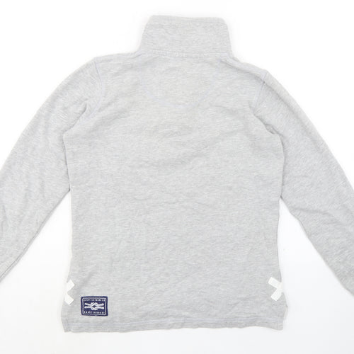 Crew Clothing Womens Grey Cotton Pullover Sweatshirt Size 8
