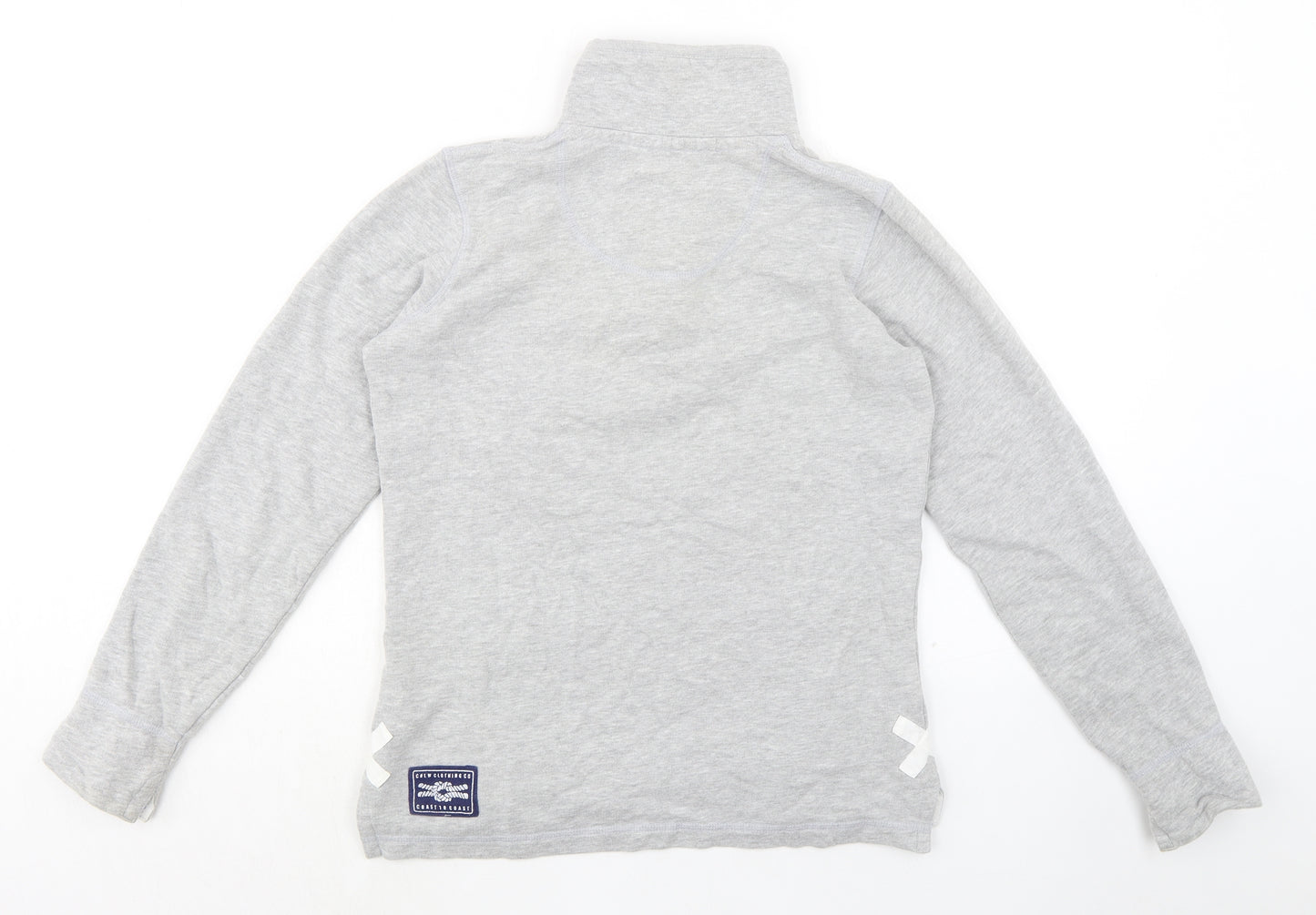 Crew Clothing Womens Grey Cotton Pullover Sweatshirt Size 8