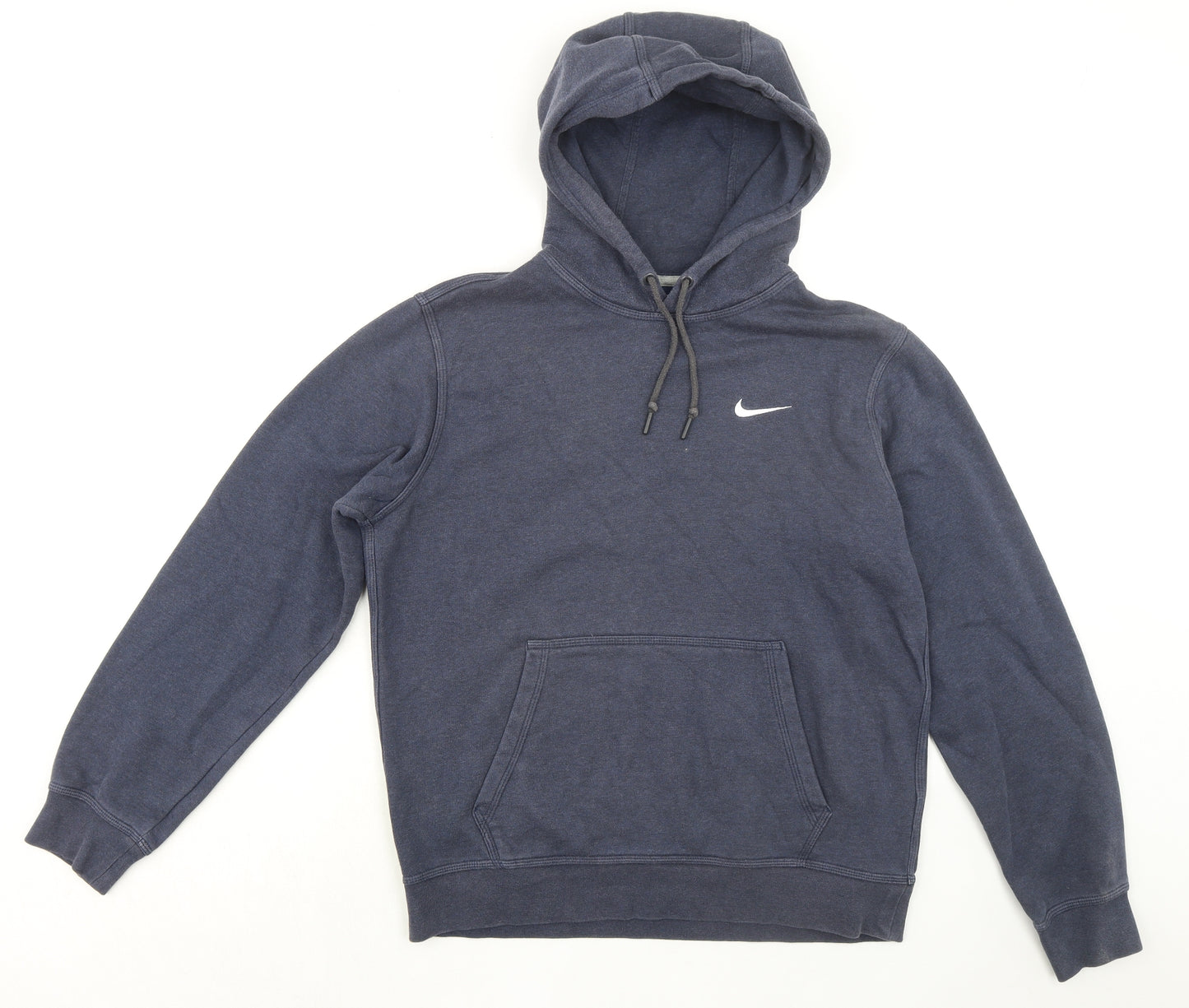 Nike Mens Blue Cotton Pullover Hoodie Size M