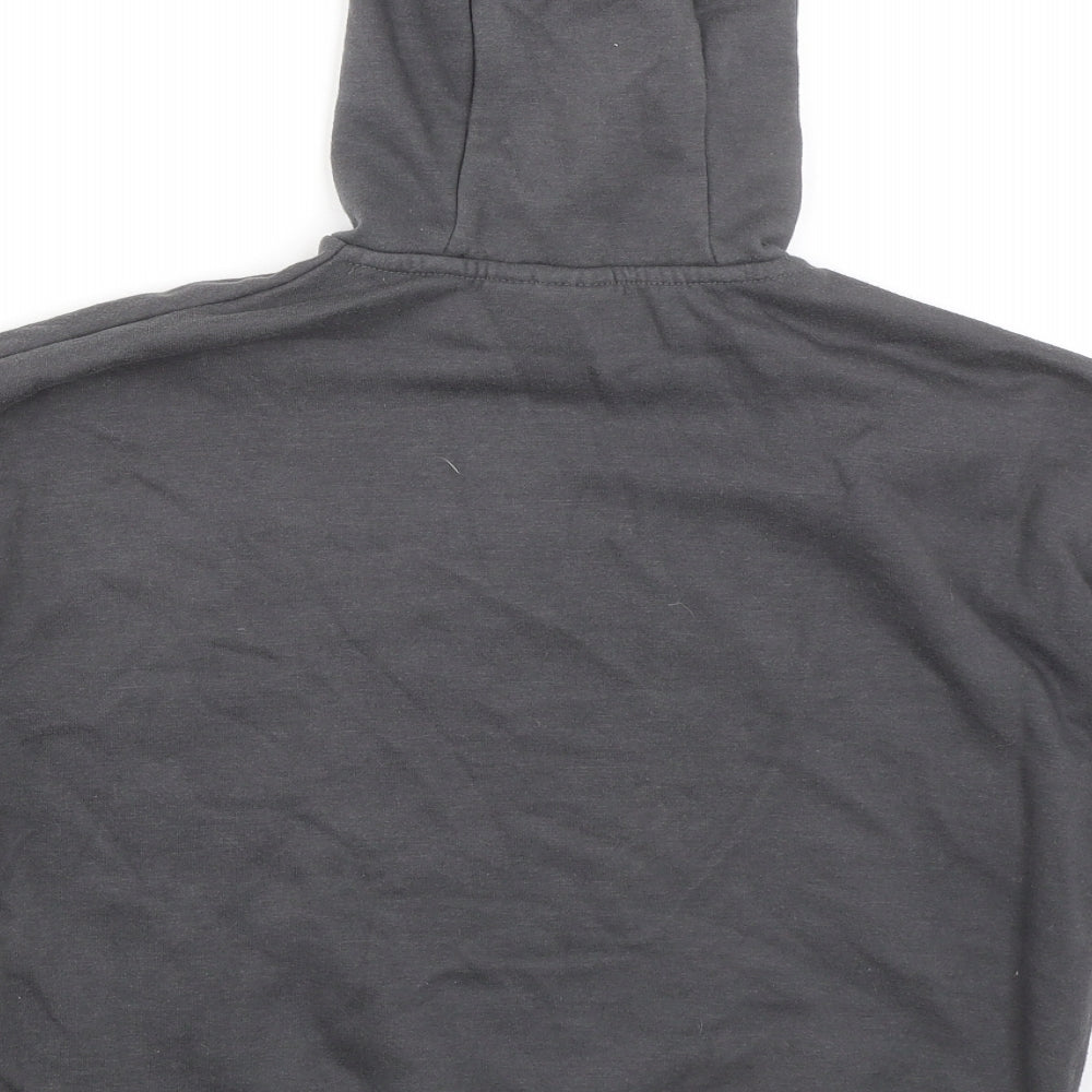 Primark Girls Grey Cotton Pullover Hoodie Size 7-8 Years Pullover - Stitch