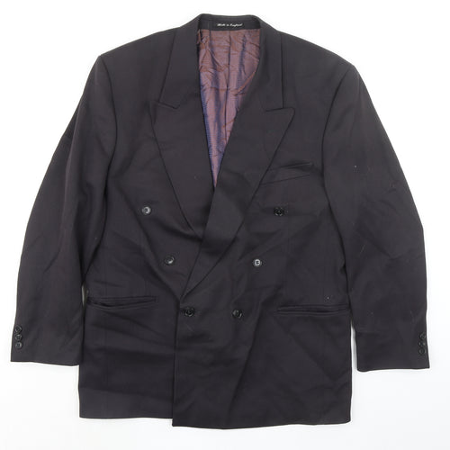 Corman Mens Black Polyester Jacket Suit Jacket Size 44 Regular