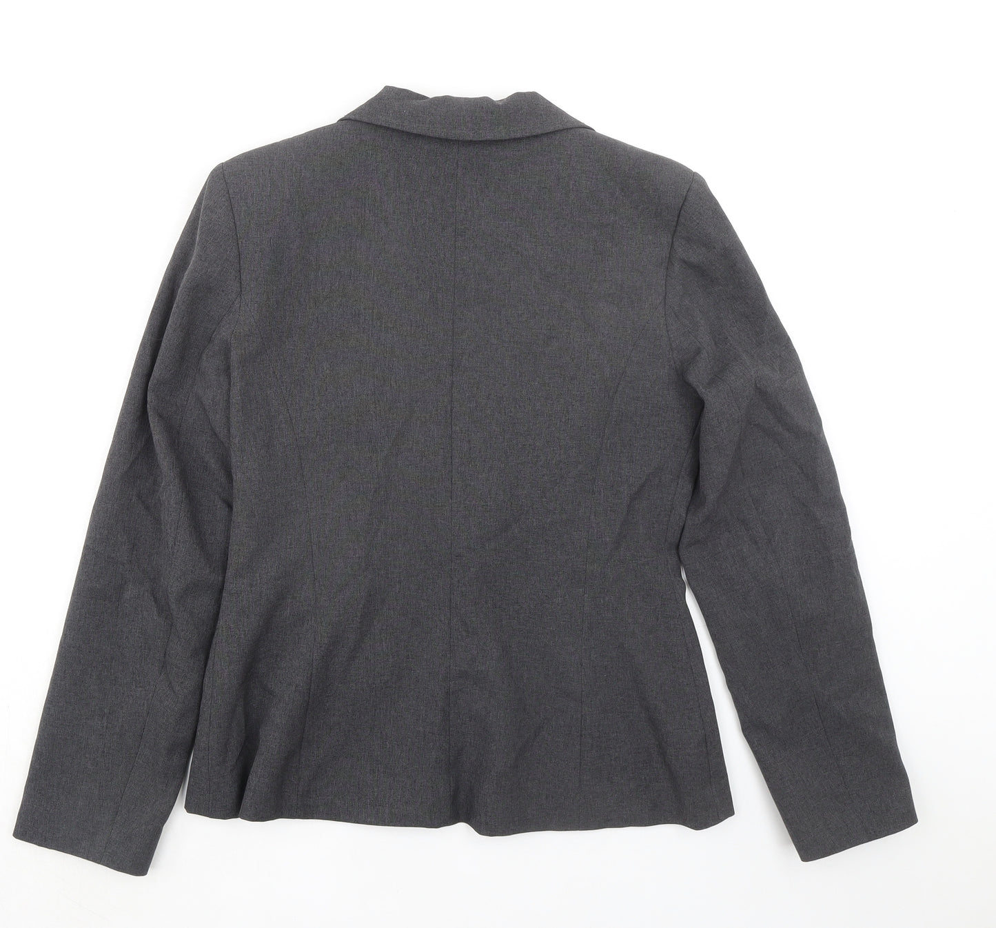 New Look Womens Grey Jacket Blazer Size 12 Button