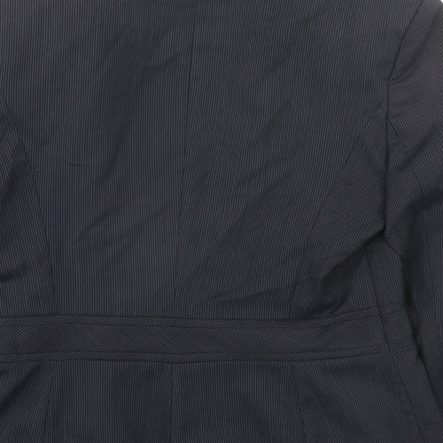 NEXT Womens Blue Striped Jacket Blazer Size 10 Button