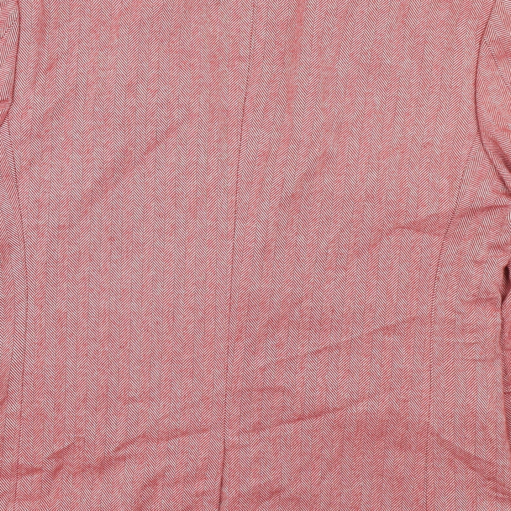 ASOS Mens Red Wool Jacket Blazer Size 40 Regular