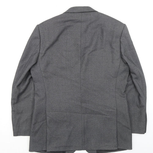 Marks and Spencer Mens Grey Polyester Jacket Suit Jacket Size 40 Regular