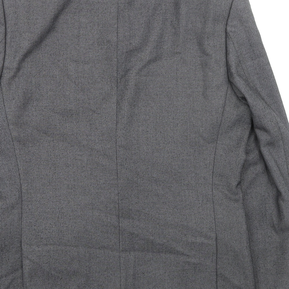 Marks and Spencer Mens Grey Polyester Jacket Suit Jacket Size 40 Regular