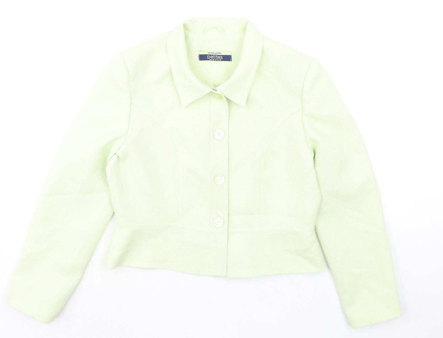 Dorothy Perkins Womens Green Jacket Blazer Size 12 Button