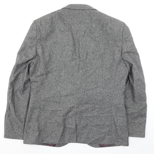NEXT Mens Grey Wool Jacket Blazer Size 42 Regular