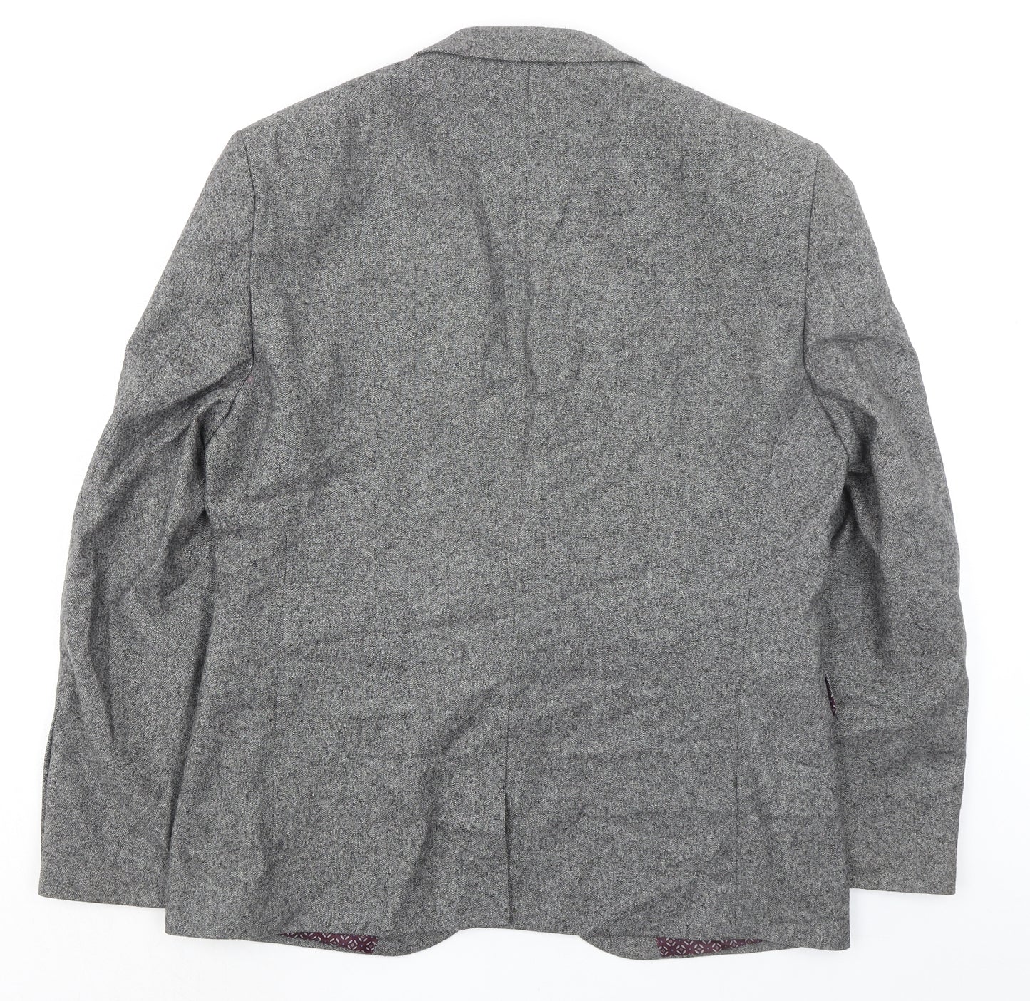 NEXT Mens Grey Wool Jacket Blazer Size 42 Regular