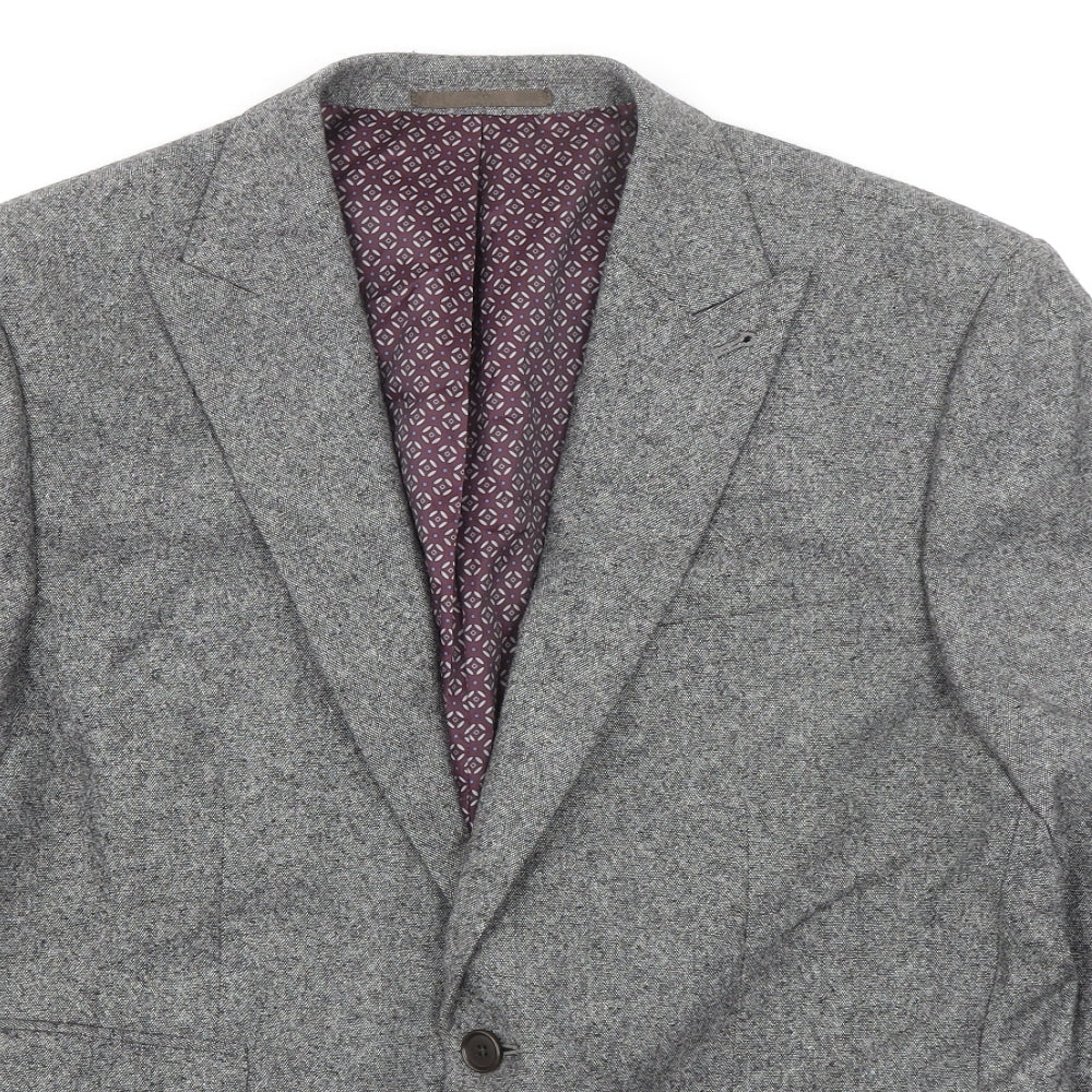 NEXT Mens Grey Wool Jacket Blazer Size 42 Regular