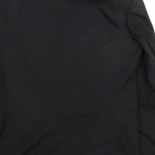 Marks and Spencer Mens Black Polyester Tuxedo Suit Jacket Size 38 Regular