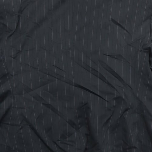 Autograph Womens Black Striped Jacket Blazer Size 14 Button
