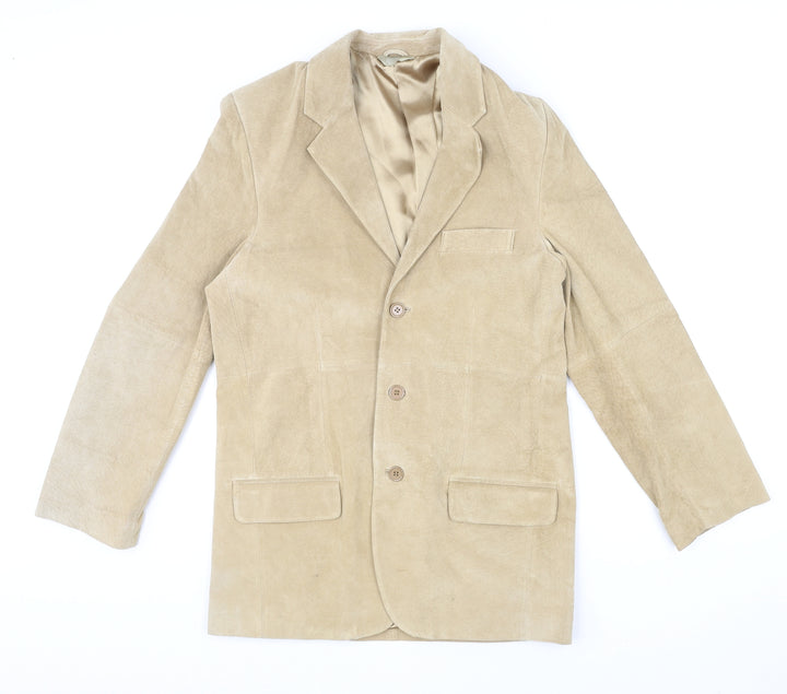 Tyler Womens Beige Jacket Blazer Size S Button