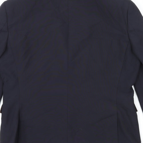 NEXT Mens Blue Polyester Jacket Suit Jacket Size 42 Regular