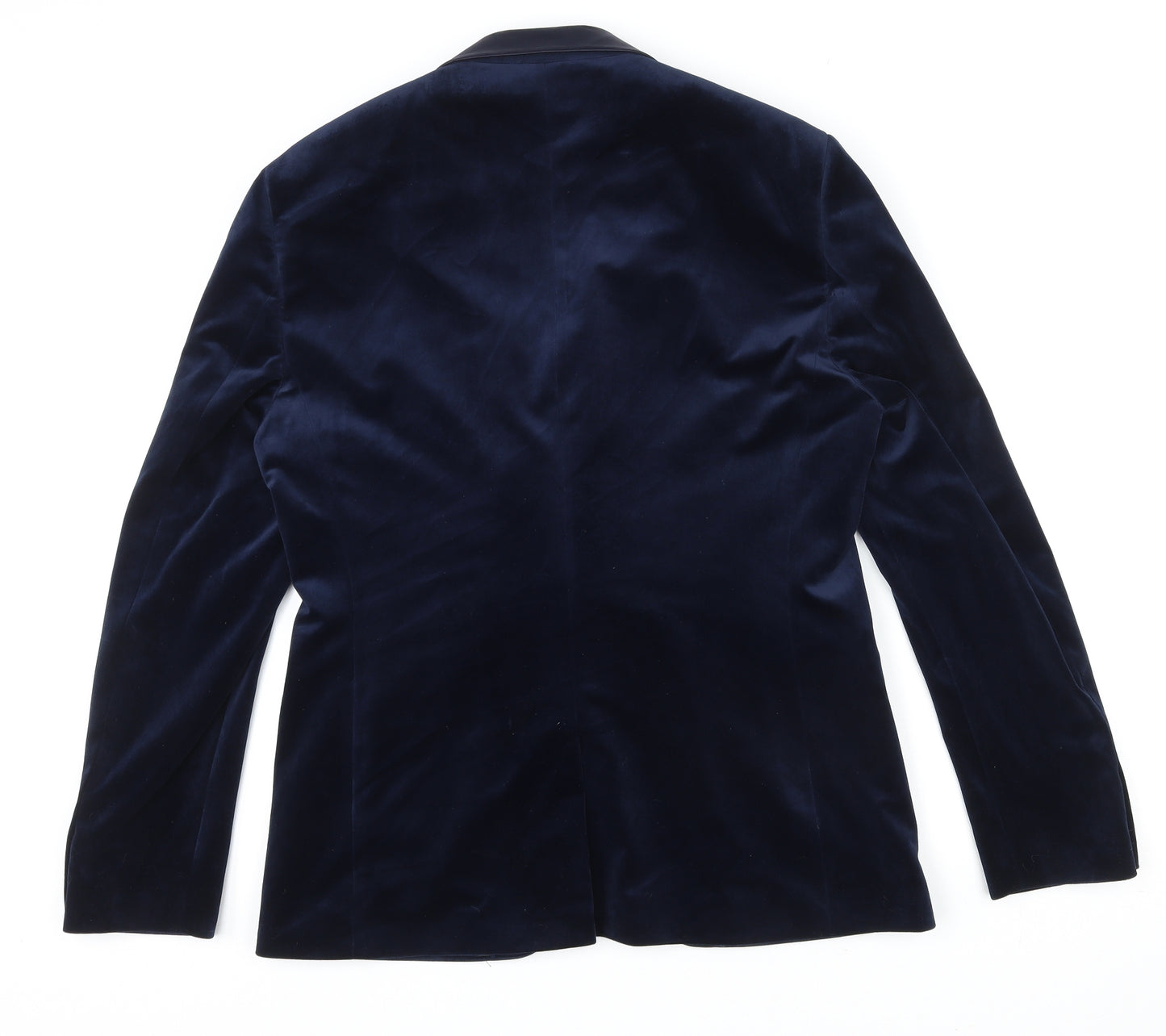 ZARA MAN Mens Blue Polyester Jacket Blazer Size 2XL Regular