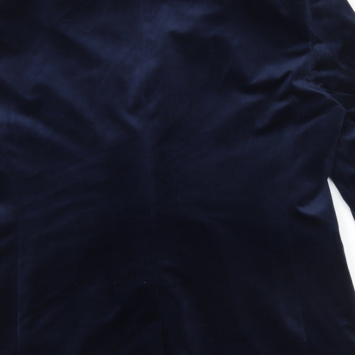 ZARA MAN Mens Blue Polyester Jacket Blazer Size 2XL Regular
