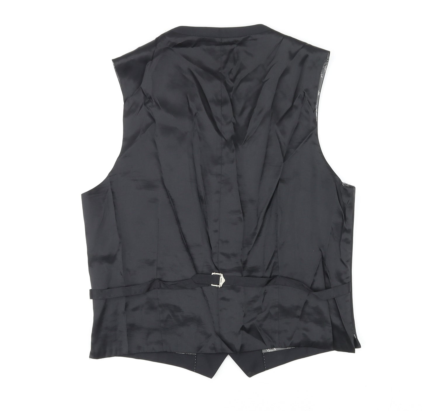 NEXT Mens Black Wool Jacket Suit Waistcoat Size 42 Regular