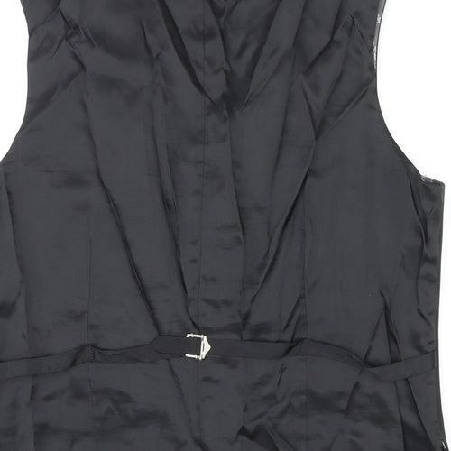 NEXT Mens Black Wool Jacket Suit Waistcoat Size 42 Regular