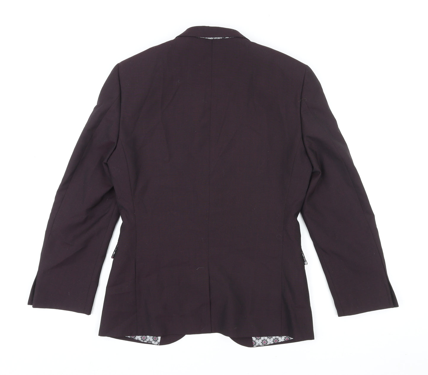 Ventuno 21 Mens Purple Polyester Jacket Blazer Size S Regular