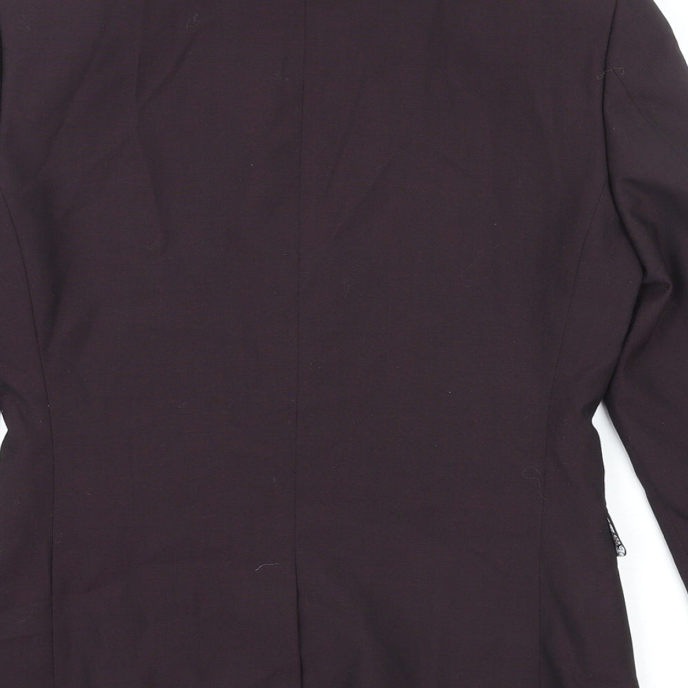 Ventuno 21 Mens Purple Polyester Jacket Blazer Size S Regular