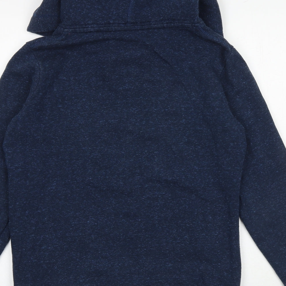 Superdry Mens Blue Cotton Pullover Hoodie Size S