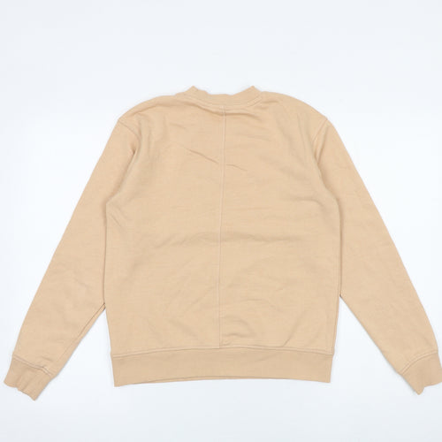 H&M Womens Beige Cotton Pullover Sweatshirt Size XS Pullover